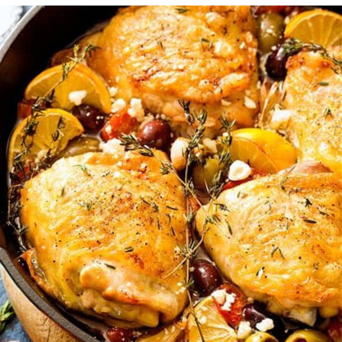 Savory Delights: Greek-Style Baked Chicken Thighs