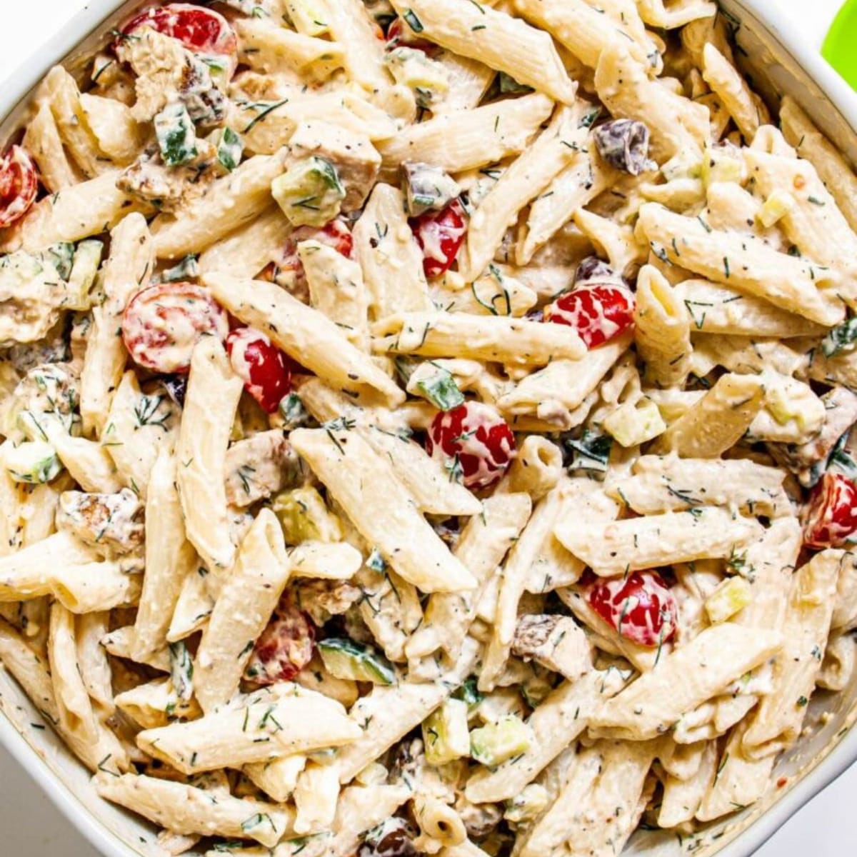 Mediterranean Bliss: Greek Chicken Pasta Salad