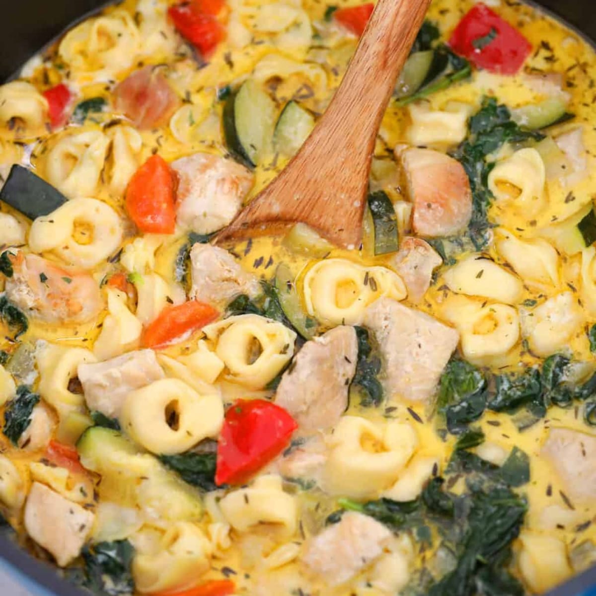 Comfort in a Bowl: Chicken Tortellini Soup