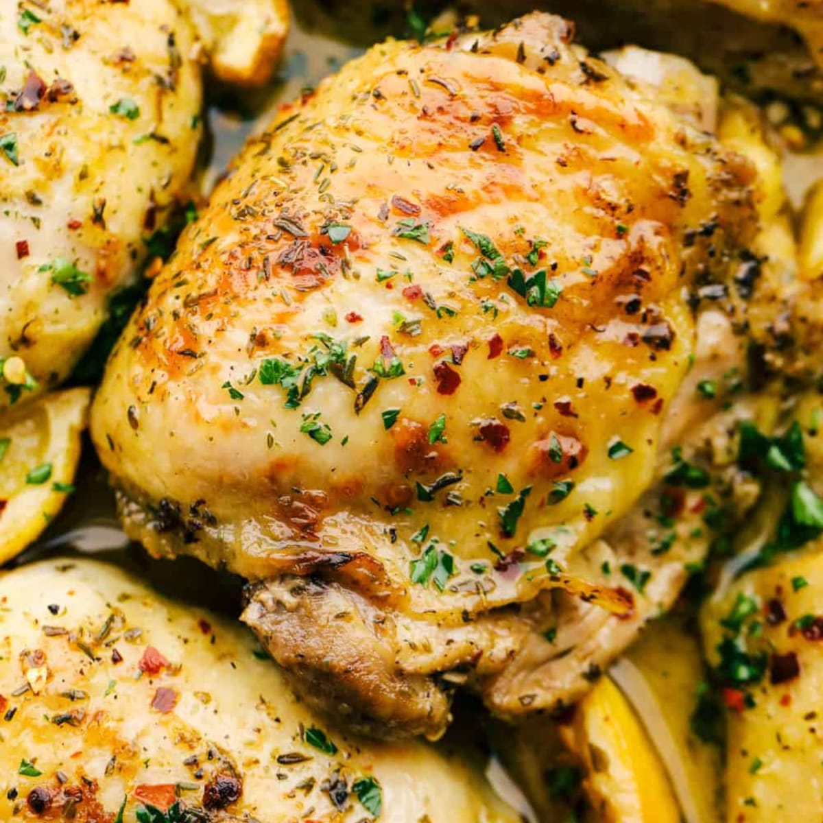 Greek Lemon Chicken Thighs