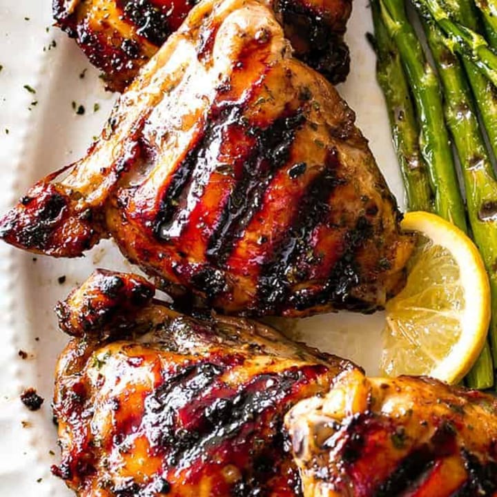 Grilled Chicken Thighs with Chipotle Lime Marinade